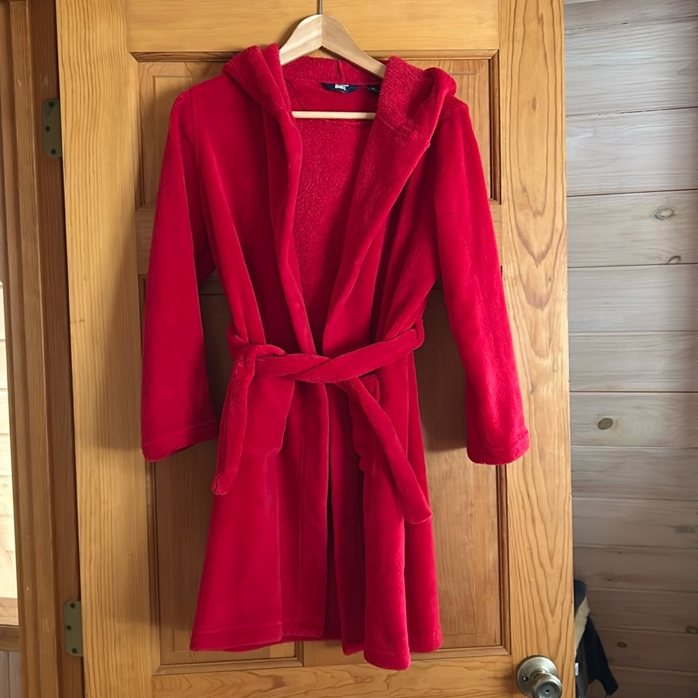 Lands’ End kids fleece robe